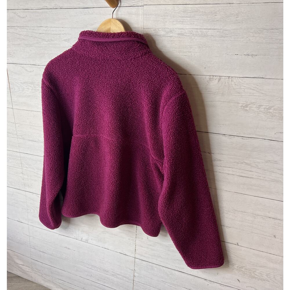 Z by Zella Jacket Womens Size Small Plum Purple Sherpa Snap Button Closure - Picture 11 of 15